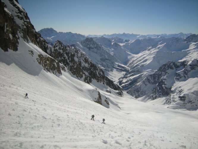 Raid à skis entre la Fouly et Trient