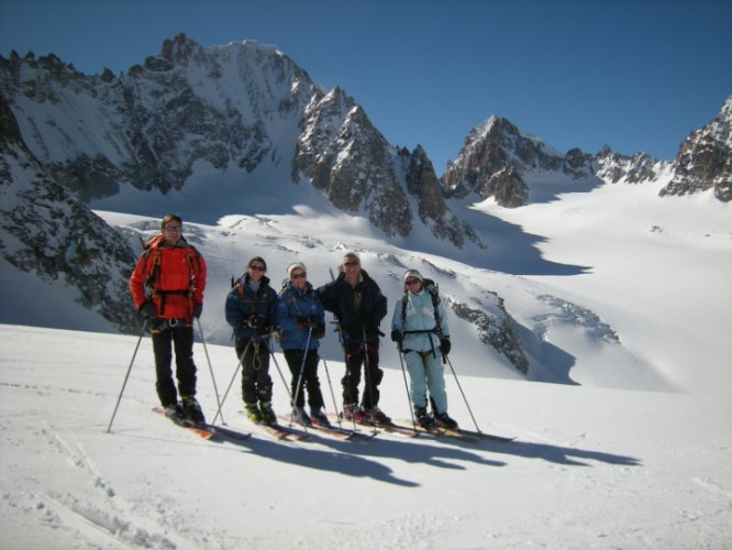 Raid à skis entre la Fouly et Trient