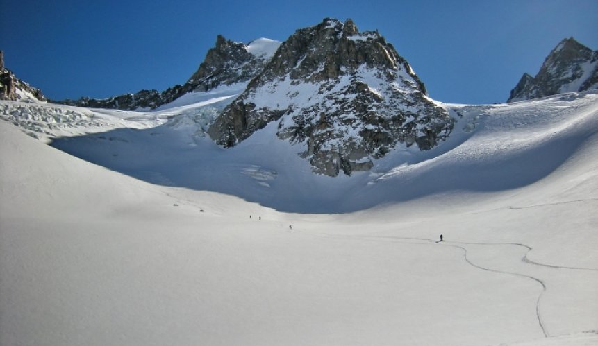 Raid à skis entre la Fouly et Trient