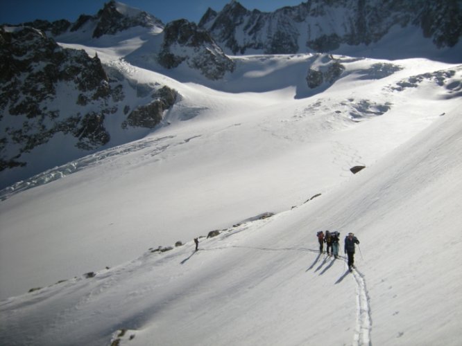 Raid à skis entre la Fouly et Trient