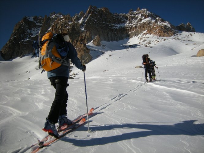 Raid à skis entre la Fouly et Trient