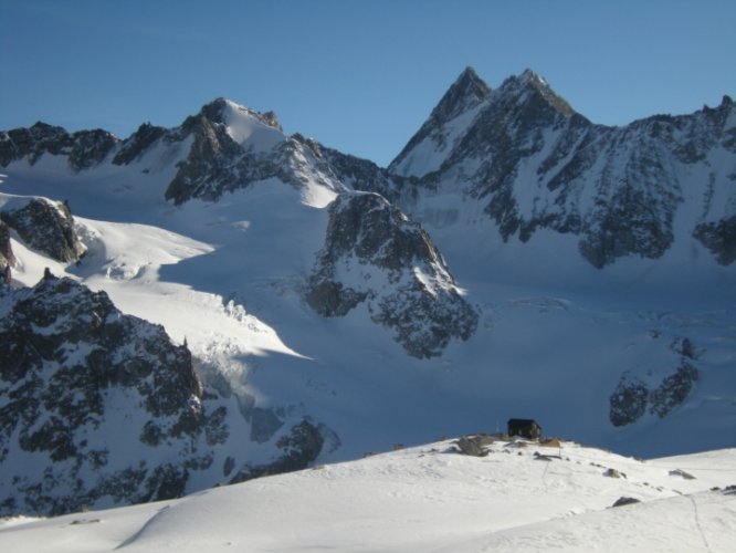 Raid à skis entre la Fouly et Trient