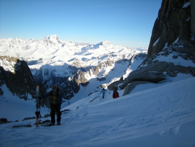 Raid à skis entre la Fouly et Trient