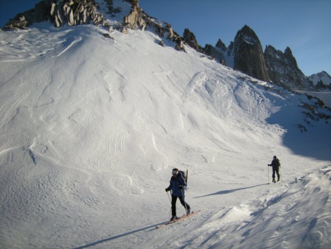 Raid à skis entre la Fouly et Trient