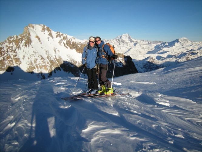 Raid à skis entre la Fouly et Trient