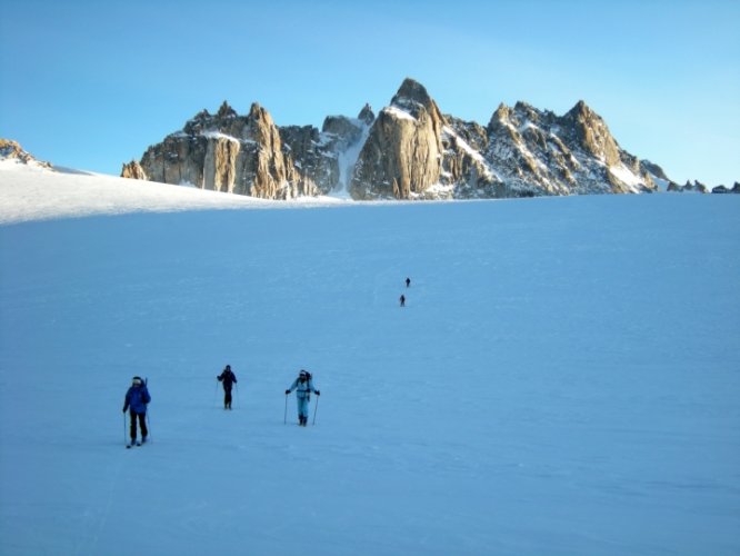 Raid à skis entre la Fouly et Trient