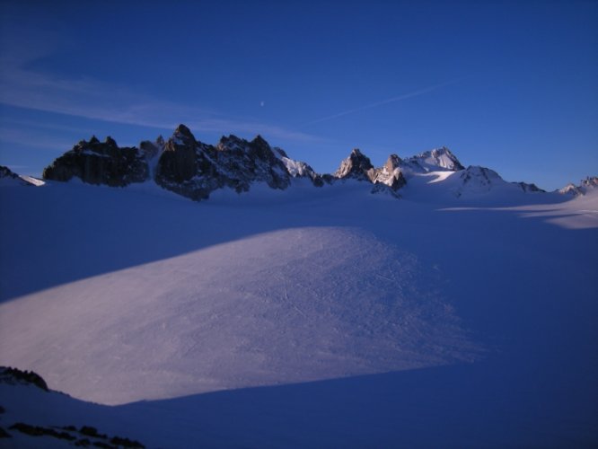 Raid à skis entre la Fouly et Trient