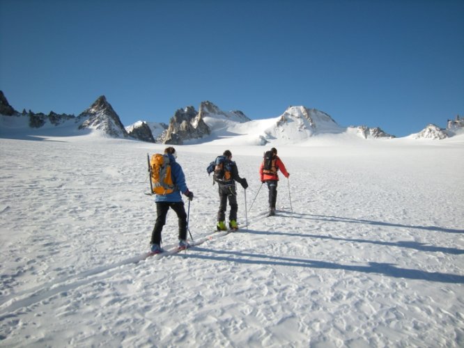 Raid à skis entre la Fouly et Trient