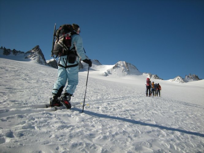 Raid à skis entre la Fouly et Trient