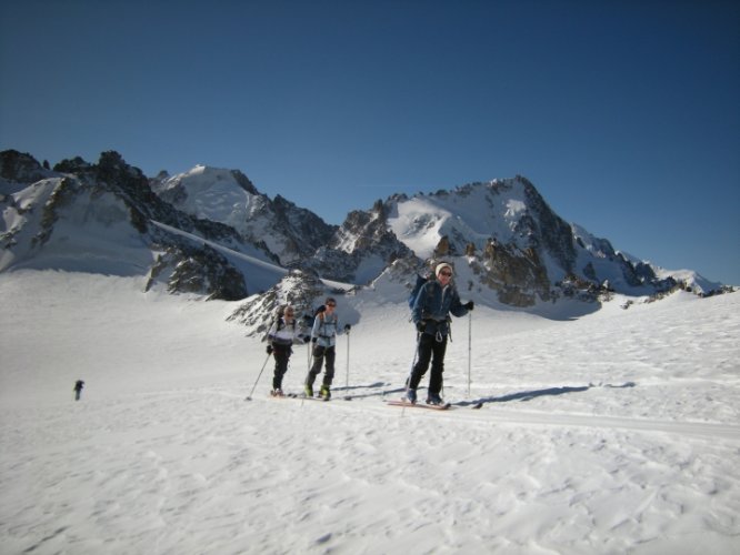 Raid à skis entre la Fouly et Trient