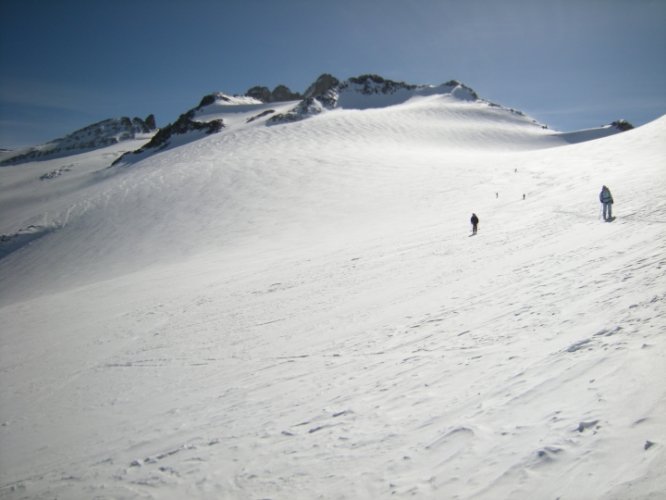 Raid à skis entre la Fouly et Trient