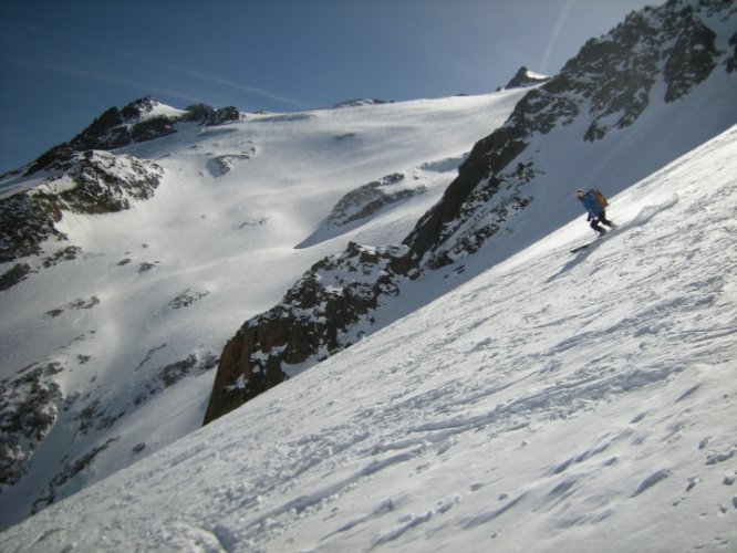 Raid à skis entre la Fouly et Trient