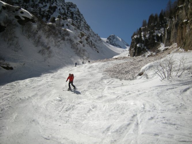 Raid à skis entre la Fouly et Trient