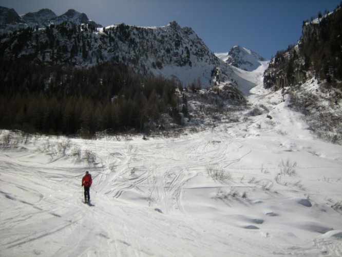 Raid à skis entre la Fouly et Trient