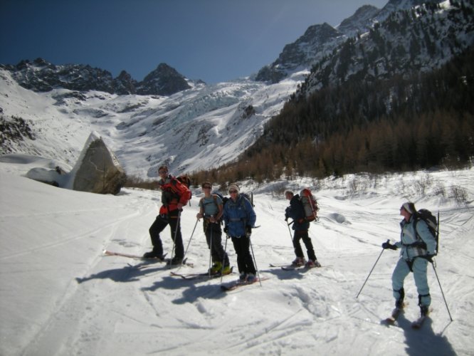 Raid à skis entre la Fouly et Trient