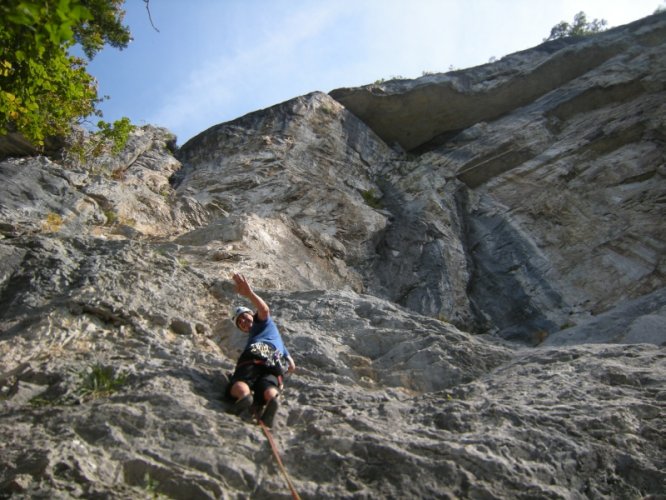 Escalade : le Vieux de la montagne à Balme