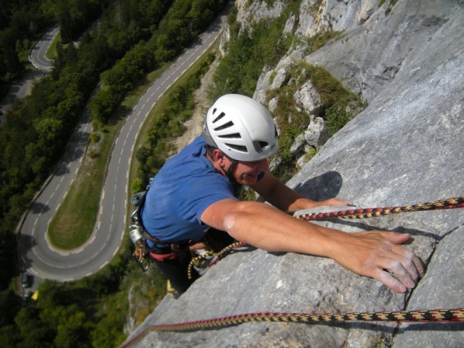 Escalade : le Vieux de la montagne à Balme