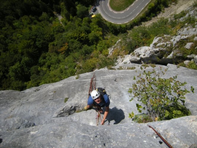 Escalade : le Vieux de la montagne à Balme