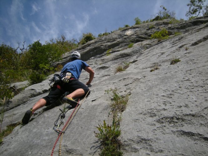 Escalade : le Vieux de la montagne à Balme