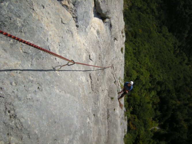 Escalade : le Vieux de la montagne à Balme