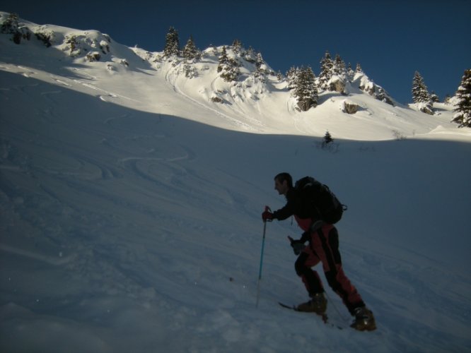 Pointe de Chalune couloir de Pététoz