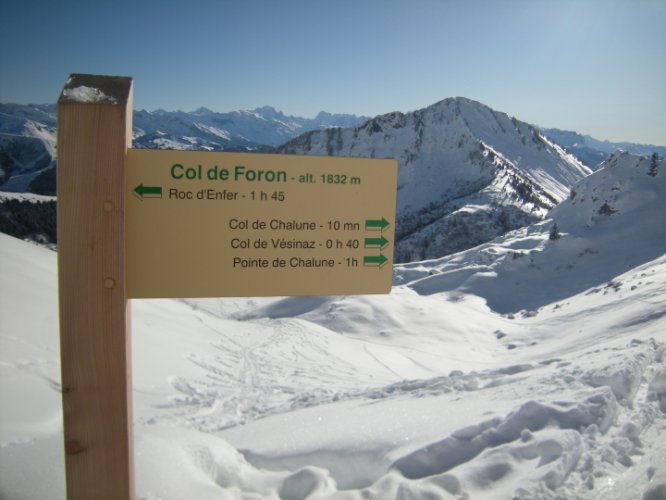 Pointe de Chalune couloir de Pététoz