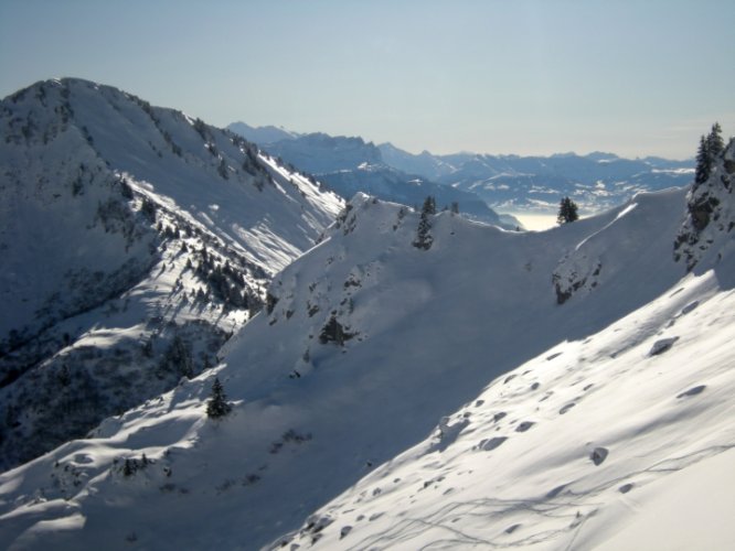 Pointe de Chalune couloir de Pététoz