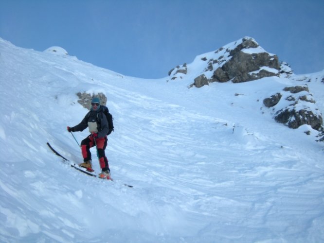 Pointe de Chalune couloir de Pététoz