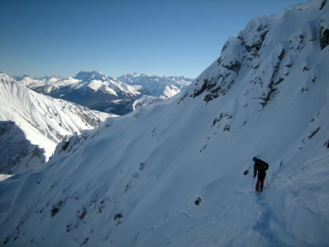 Pointe de Chalune couloir de Pététoz