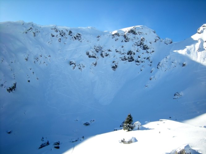 Pointe de Chalune couloir de Pététoz