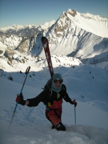 Pointe de Chalune couloir de Pététoz