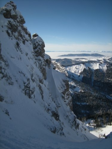 Pointe de Chalune couloir de Pététoz