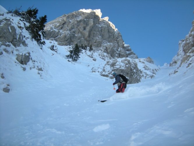 Pointe de Chalune couloir de Pététoz