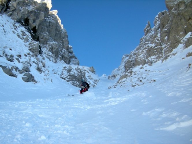 Pointe de Chalune couloir de Pététoz