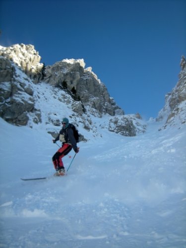 Pointe de Chalune couloir de Pététoz