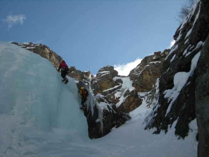 Cascades à Cogne : Lillaz, Patri, Lillaz gully