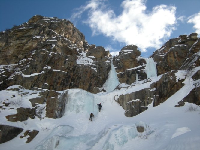 Cascades à Cogne : Lillaz, Patri, Lillaz gully