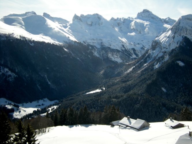 Ski de randonnée au col d'Encrenaz - Petit Bargy