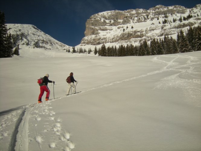 Ski de randonnée au col d'Encrenaz - Petit Bargy