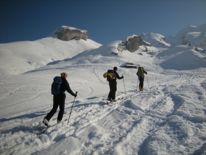 Ski de randonnée dans les Aravis col des Porthets