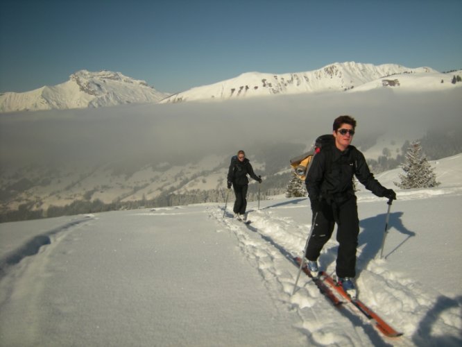 Ski de randonnée dans les Aravis col des Porthets