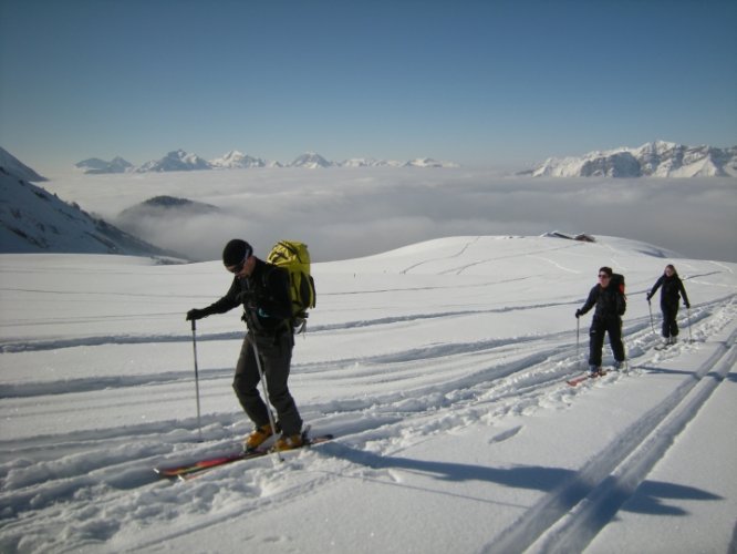 Ski de randonnée dans les Aravis col des Porthets