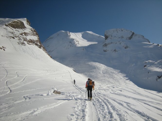 Ski de randonnée dans les Aravis col des Porthets