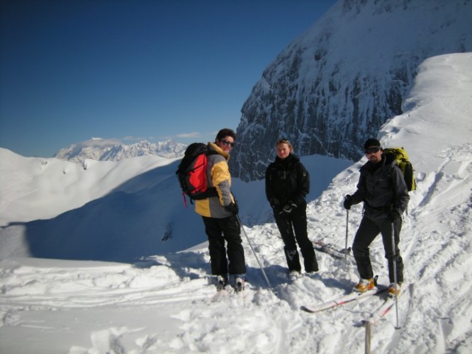 Ski de randonnée dans les Aravis col des Porthets