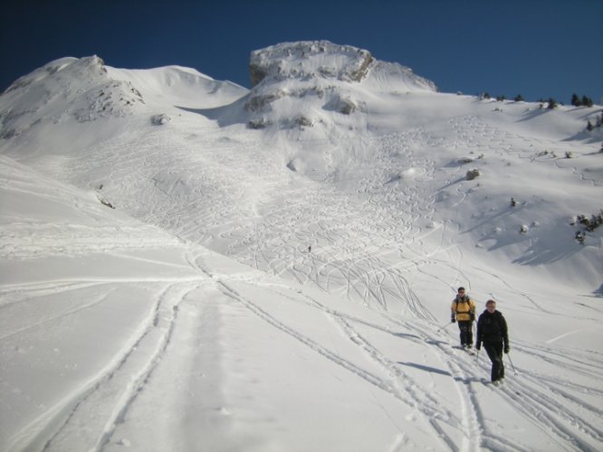 Ski de randonnée dans les Aravis col des Porthets