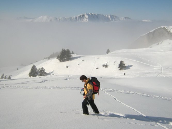 Ski de randonnée dans les Aravis col des Porthets