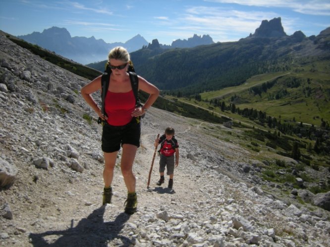 Randonnée dans les Dolomites à Cortina d'Ampezzo