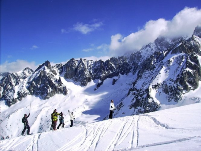 Descente de la Vallée Blanche : Envers du Plan