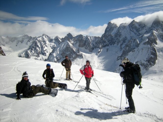 Descente de la Vallée Blanche : Envers du Plan