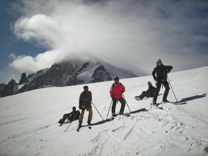 Descente de la Vallée Blanche : Envers du Plan